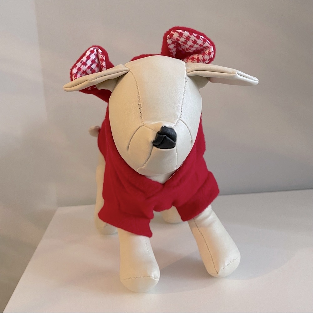 💗 NWOT Dog Red Hoodie with Ears and Tail